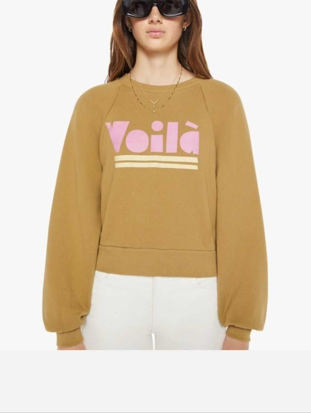 Mother The Racer Seam Pullover- Locked & Loaded Sweatshirt XS